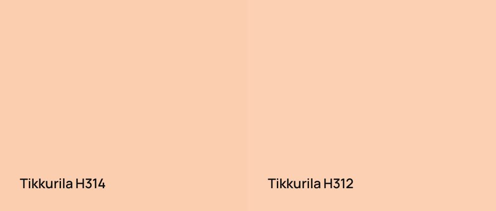 Tikkurila  H314 vs Tikkurila  H312