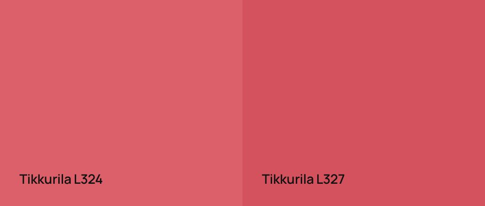 Tikkurila  L324 vs Tikkurila  L327