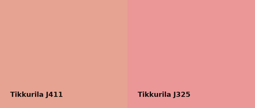 Tikkurila  J411 vs Tikkurila  J325