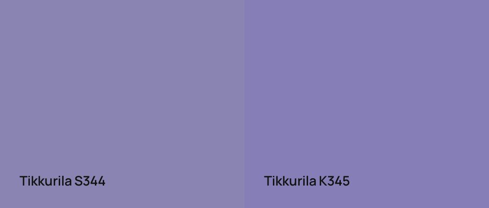 Tikkurila  S344 vs Tikkurila  K345