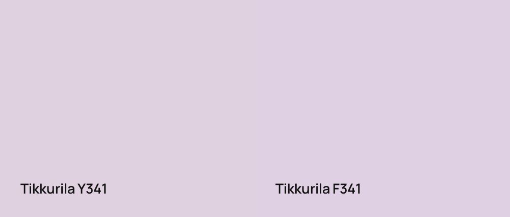 Tikkurila  Y341 vs Tikkurila  F341