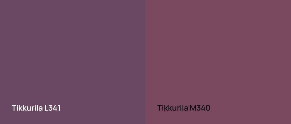 Tikkurila  L341 vs Tikkurila  M340