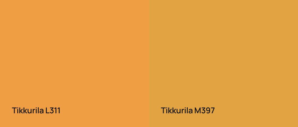 Tikkurila  L311 vs Tikkurila  M397