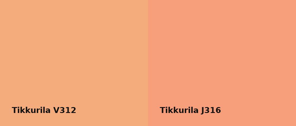 Tikkurila  V312 vs Tikkurila  J316