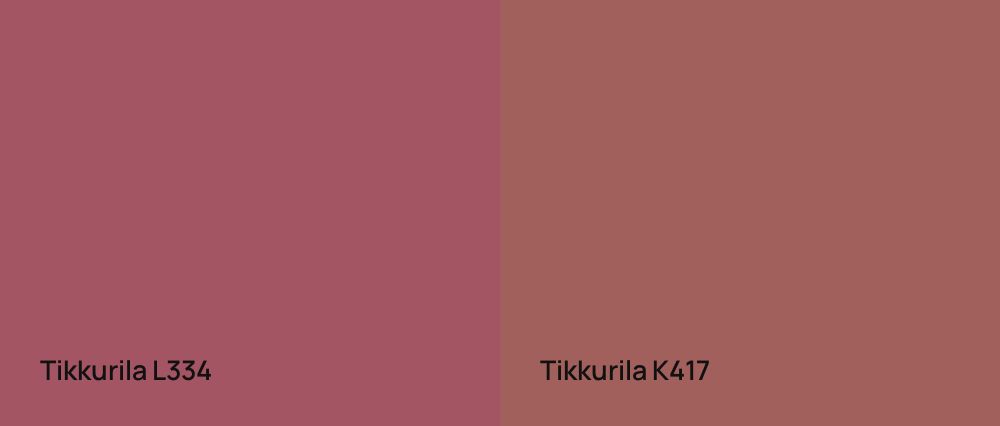 Tikkurila  L334 vs Tikkurila  K417