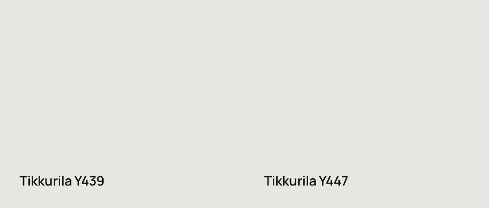 Tikkurila  Y439 vs Tikkurila  Y447