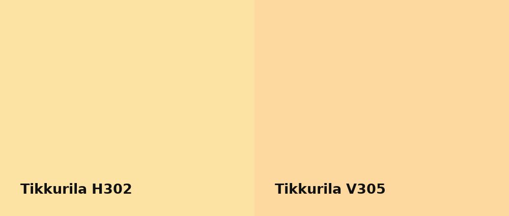 Tikkurila  H302 vs Tikkurila  V305