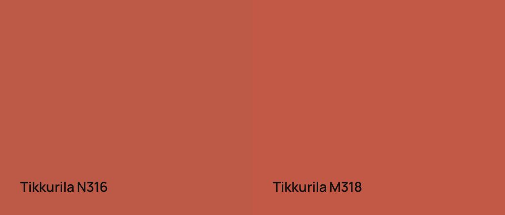 Tikkurila  N316 vs Tikkurila  M318