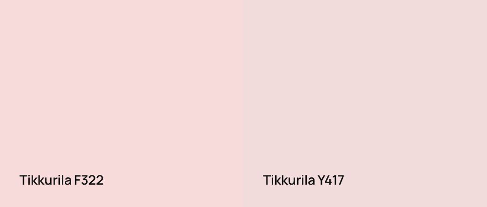 Tikkurila  F322 vs Tikkurila  Y417