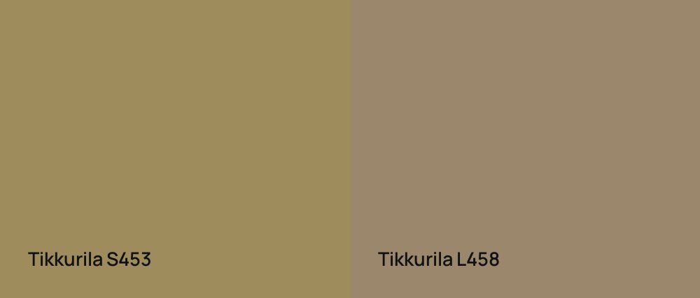 Tikkurila  S453 vs Tikkurila  L458