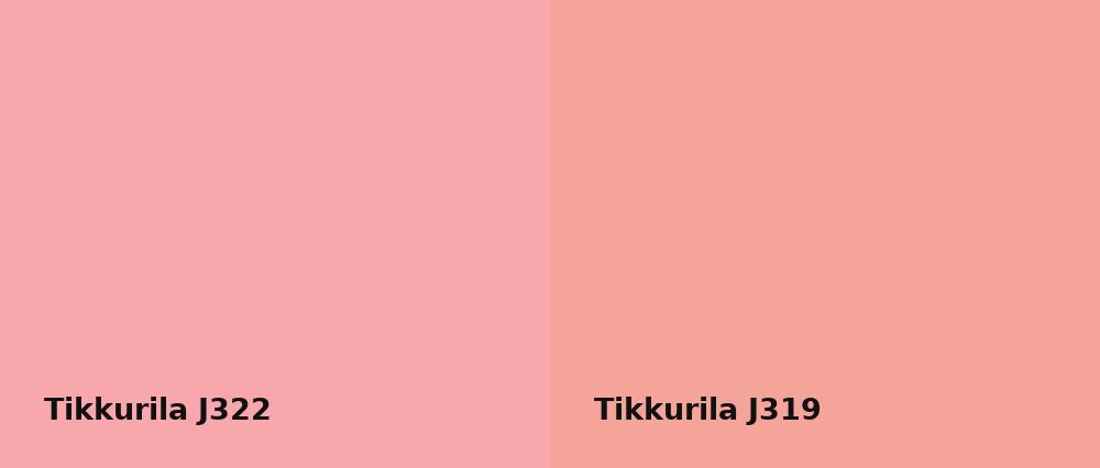 Tikkurila  J322 vs Tikkurila  J319