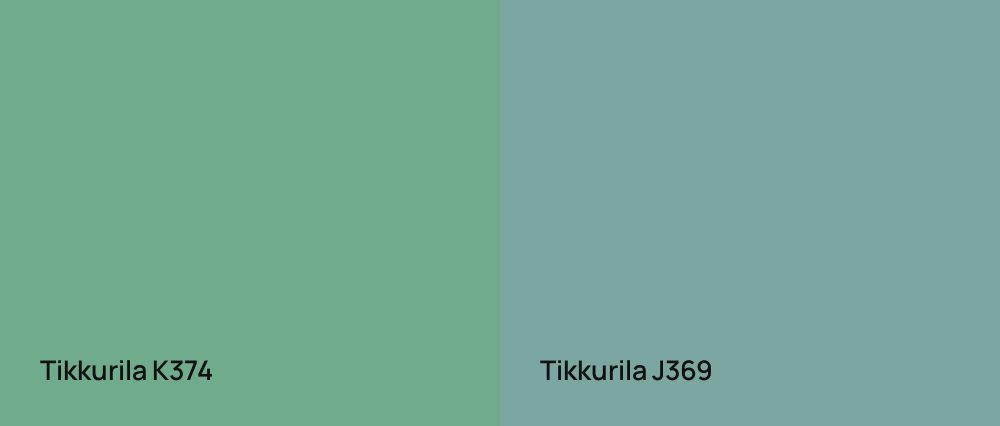 Tikkurila  K374 vs Tikkurila  J369