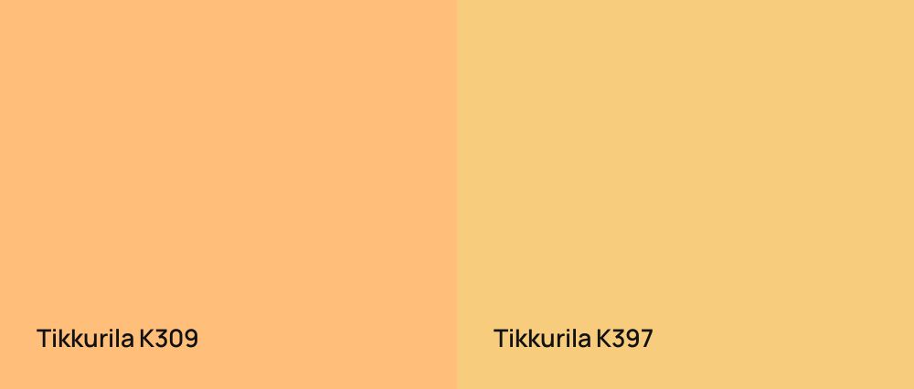 Tikkurila  K309 vs Tikkurila  K397