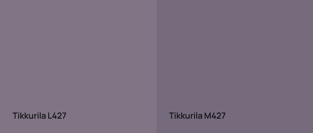 Tikkurila  L427 vs Tikkurila  M427