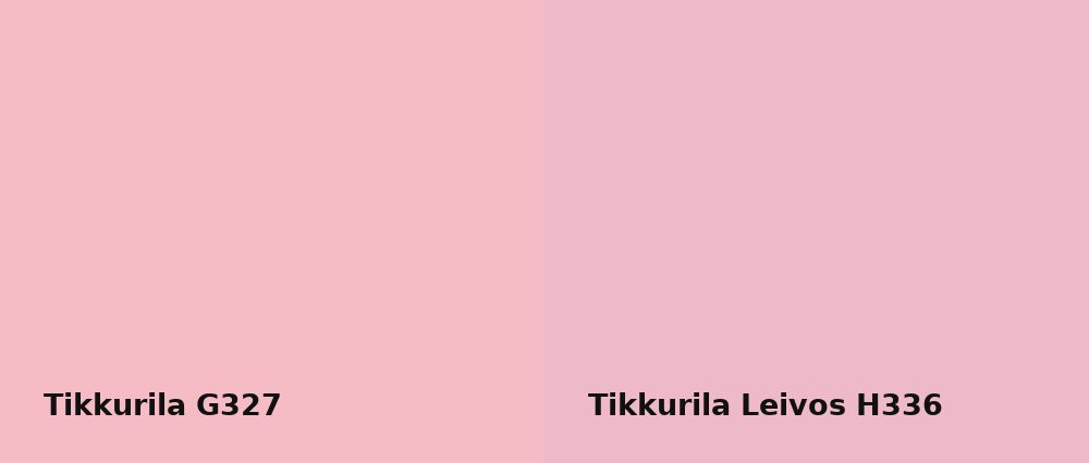 Tikkurila  G327 vs Tikkurila Leivos H336