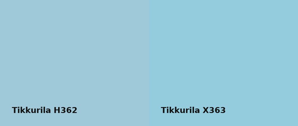 Tikkurila  H362 vs Tikkurila  X363