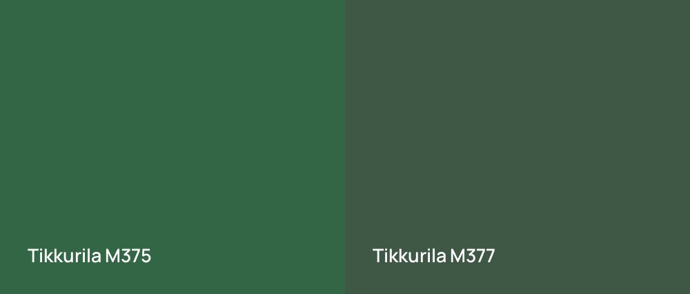 Tikkurila  M375 vs Tikkurila  M377