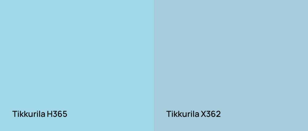 Tikkurila  H365 vs Tikkurila  X362