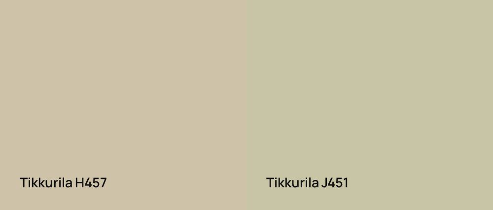Tikkurila  H457 vs Tikkurila  J451