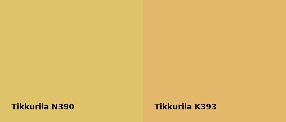 Tikkurila  N390 vs Tikkurila  K393