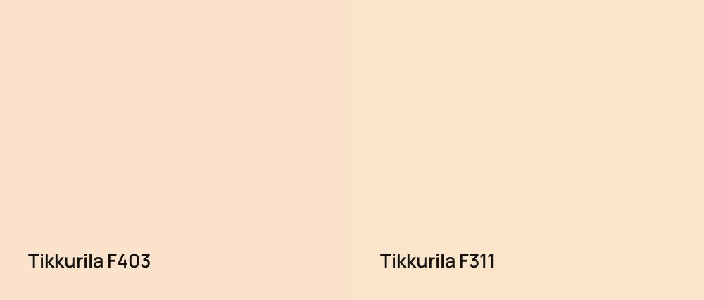 Tikkurila  F403 vs Tikkurila  F311