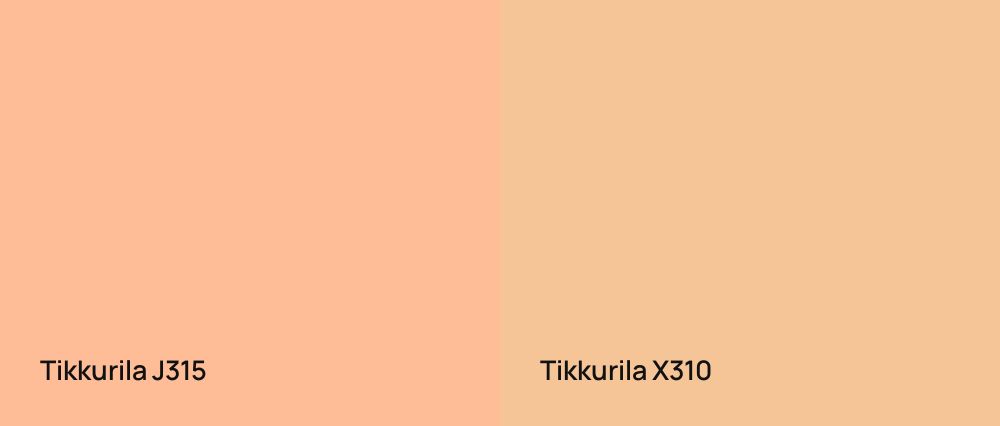 Tikkurila  J315 vs Tikkurila  X310