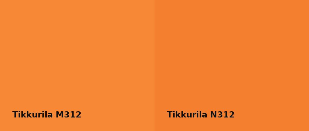 Tikkurila  M312 vs Tikkurila  N312