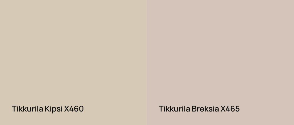 Tikkurila Kipsi X460 vs Tikkurila Breksia X465