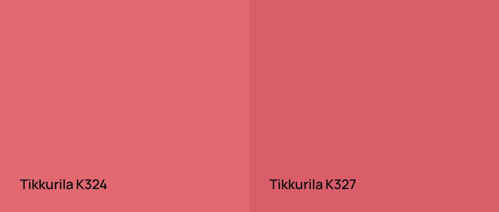 Tikkurila  K324 vs Tikkurila  K327