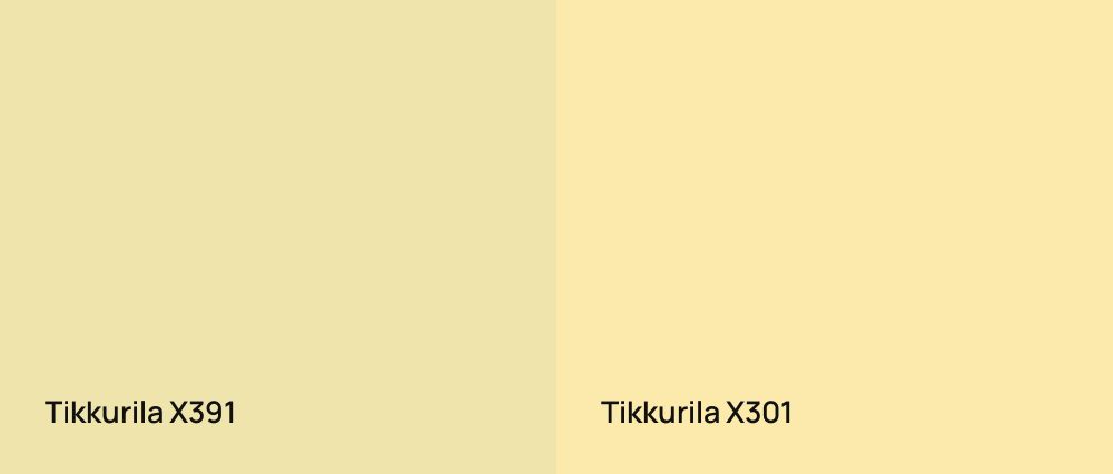 Tikkurila  X391 vs Tikkurila  X301