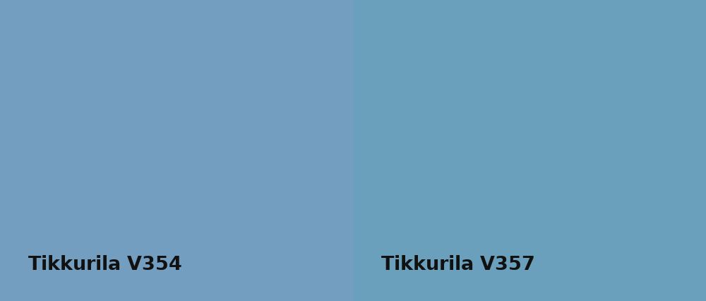 Tikkurila  V354 vs Tikkurila  V357