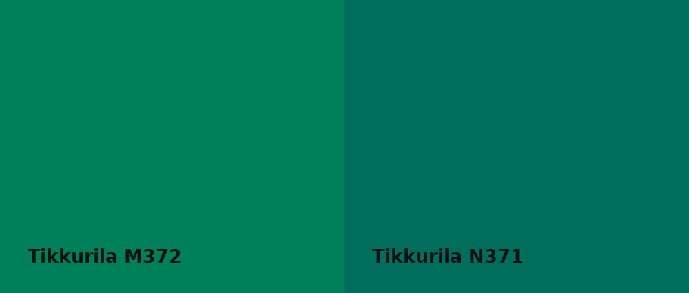 Tikkurila  M372 vs Tikkurila  N371