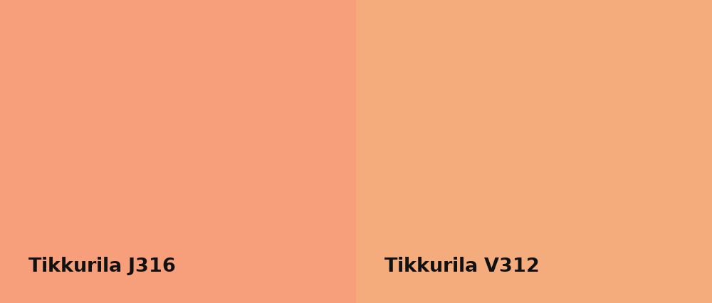 Tikkurila  J316 vs Tikkurila  V312