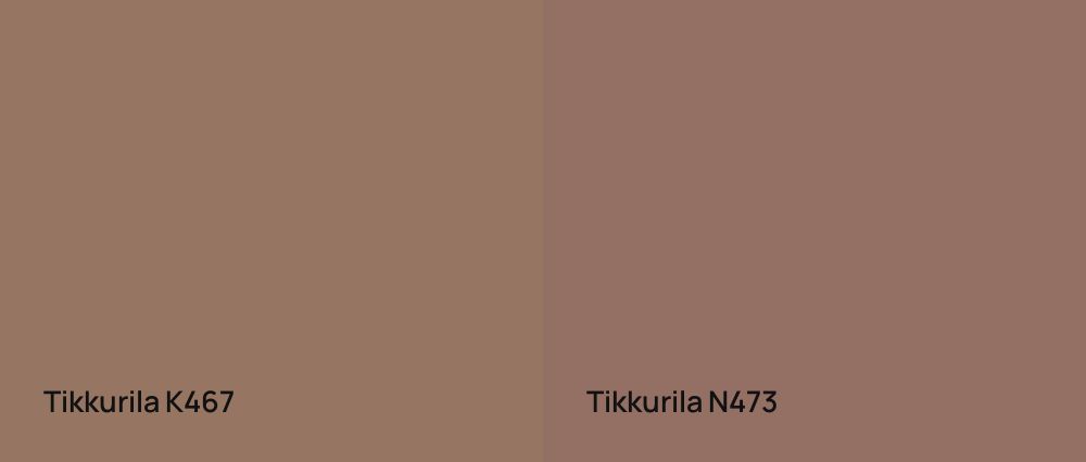 Tikkurila  K467 vs Tikkurila  N473
