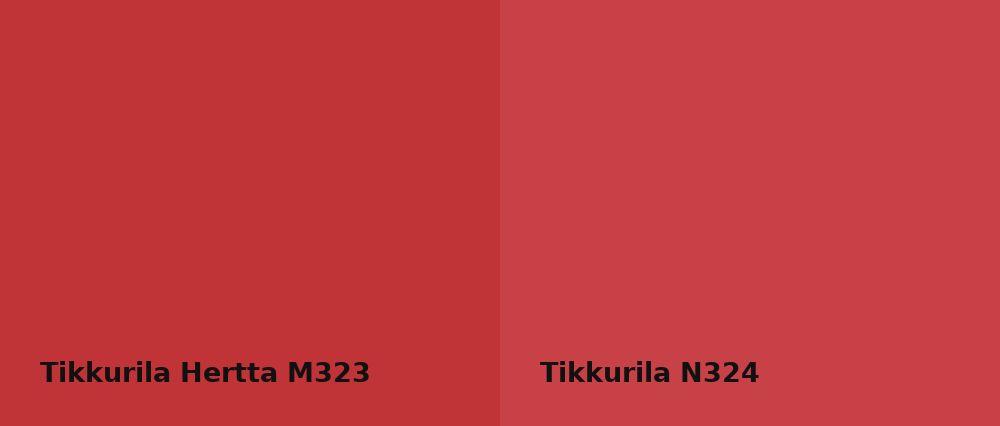 Tikkurila Hertta M323 vs Tikkurila  N324