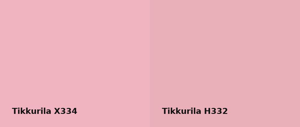 Tikkurila  X334 vs Tikkurila  H332