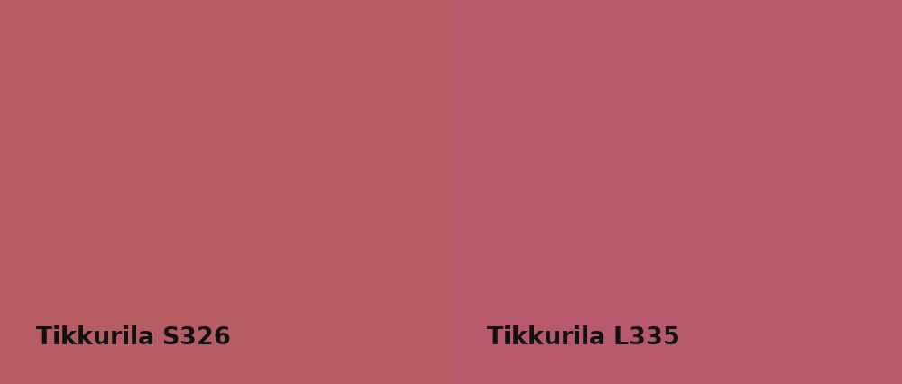 Tikkurila  S326 vs Tikkurila  L335