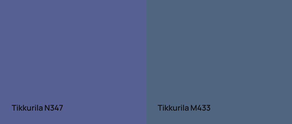 Tikkurila  N347 vs Tikkurila  M433