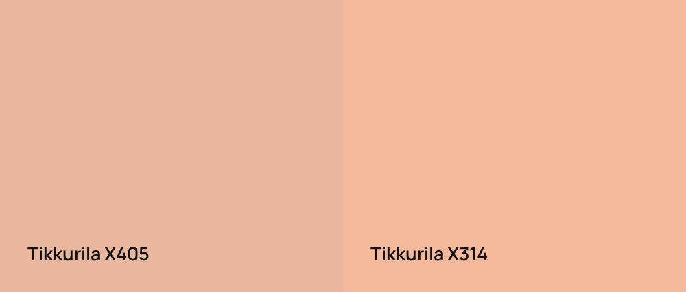 Tikkurila  X405 vs Tikkurila  X314
