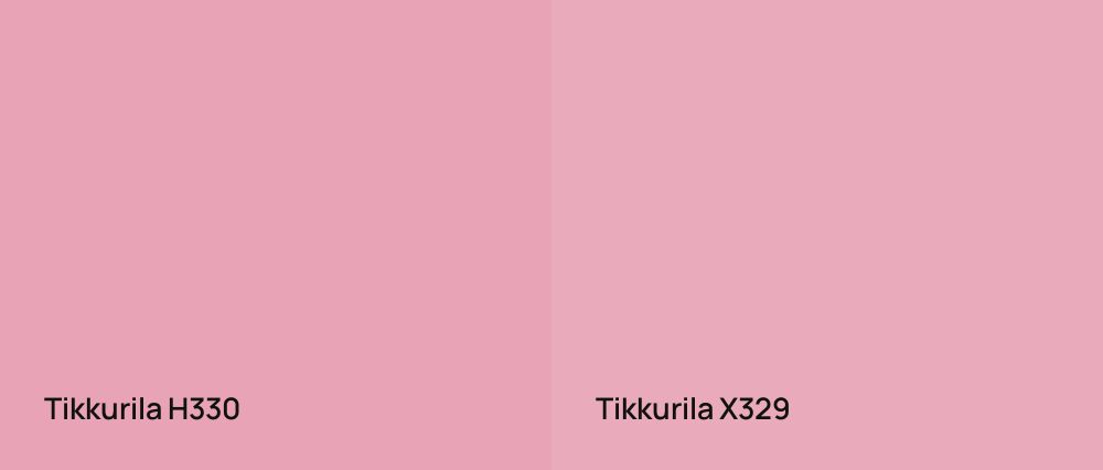 Tikkurila  H330 vs Tikkurila  X329