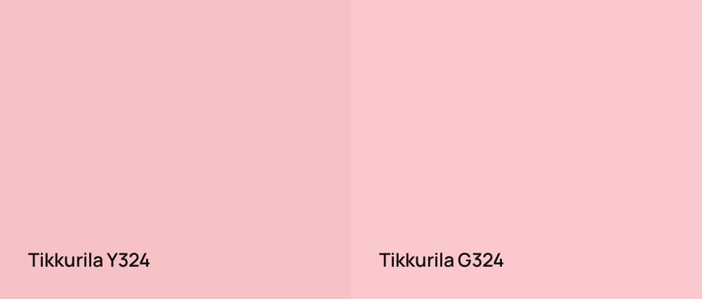 Tikkurila  Y324 vs Tikkurila  G324