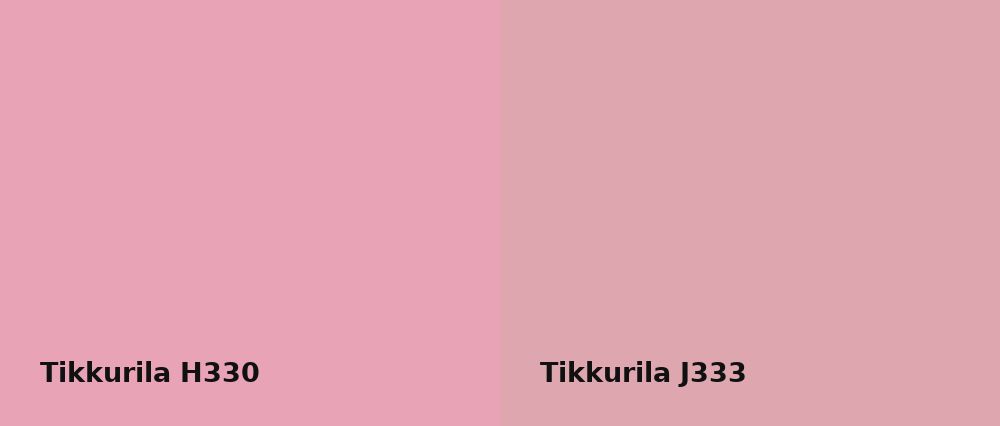 Tikkurila  H330 vs Tikkurila  J333