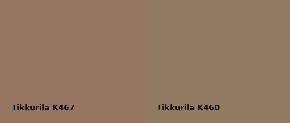 Tikkurila  K467 vs Tikkurila  K460