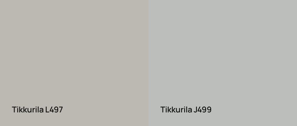 Tikkurila  L497 vs Tikkurila  J499