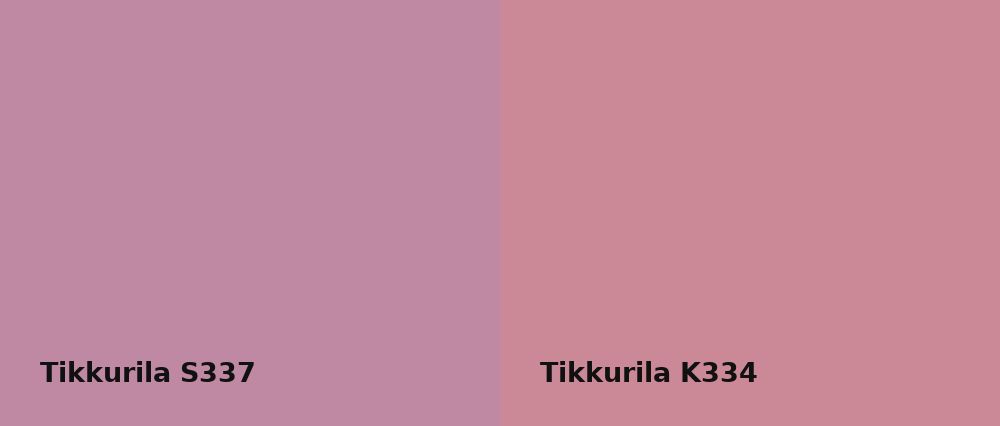 Tikkurila  S337 vs Tikkurila  K334