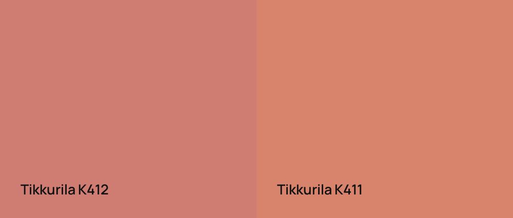 Tikkurila  K412 vs Tikkurila  K411