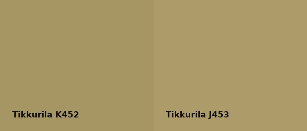 Tikkurila  K452 vs Tikkurila  J453