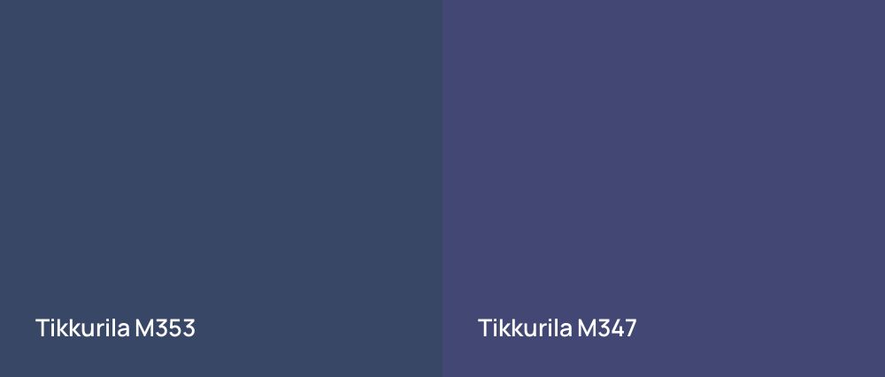 Tikkurila  M353 vs Tikkurila  M347
