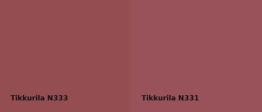 Tikkurila  N333 vs Tikkurila  N331