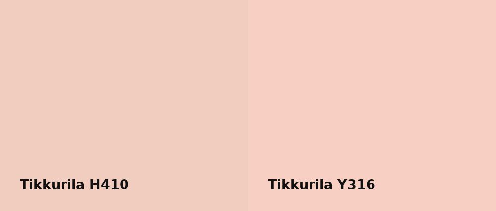 Tikkurila  H410 vs Tikkurila  Y316